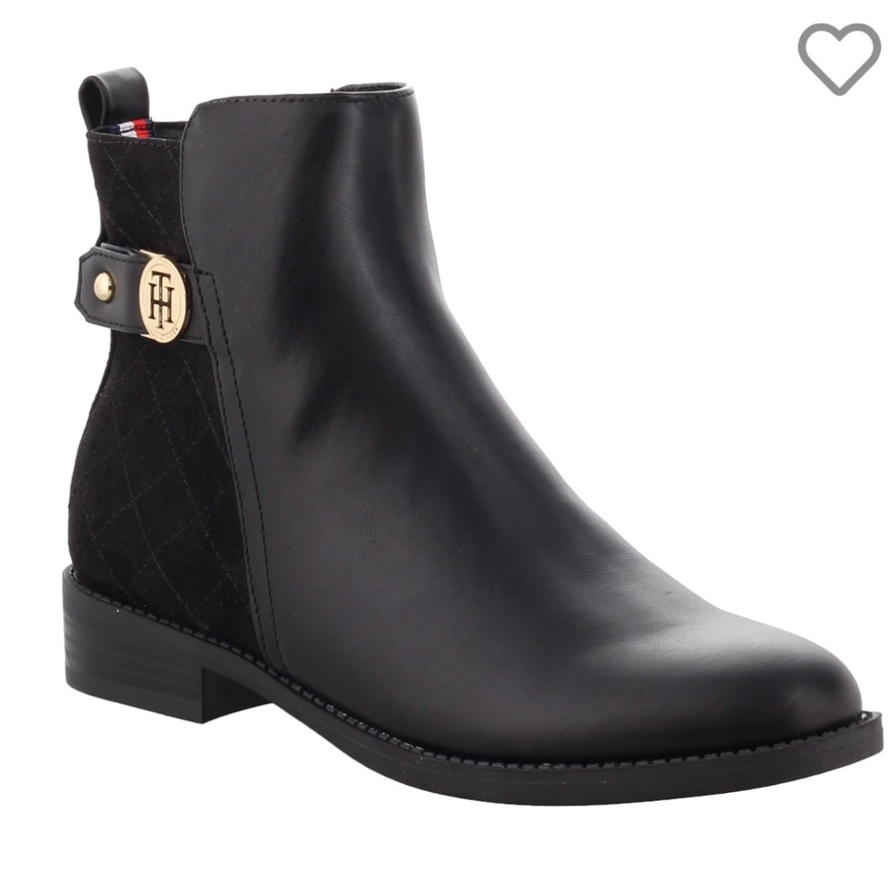 Tommy Hilfiger Isleen Black Chelsea Ankle Boots size 8.5